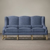 Диван Монсеньор VT10777-A1-A21115A2, каркас массив дуба, обивка лен, Cream, RESTORATION HARDWARE