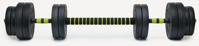 БЕЗ УПАКОВКИ Гантель разборная пластиковая с коннектором STARFIT DB-721, 25 кг, пара (2129344)