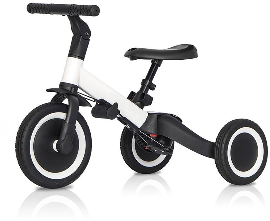 Детский беговел-велосипед 6в1 с родительской ручкой, белый (TR008-WHITE)
