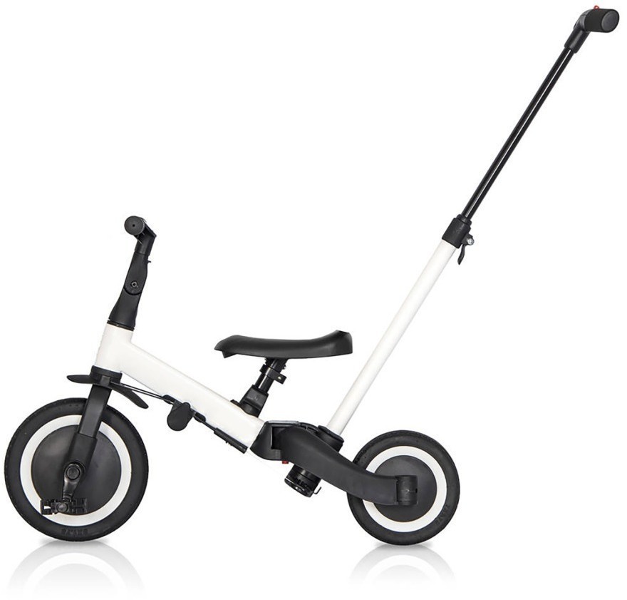 Детский беговел-велосипед 6в1 с родительской ручкой, белый (TR008-WHITE)