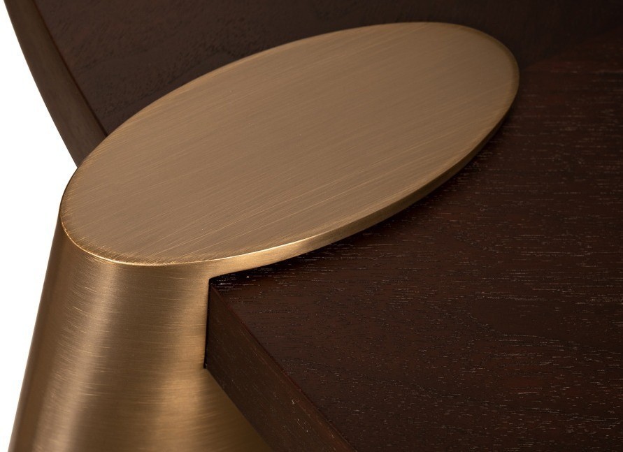 Стол журнальн.Kong темный орех d161,5*43см,столешница d140 (TT-00015495)