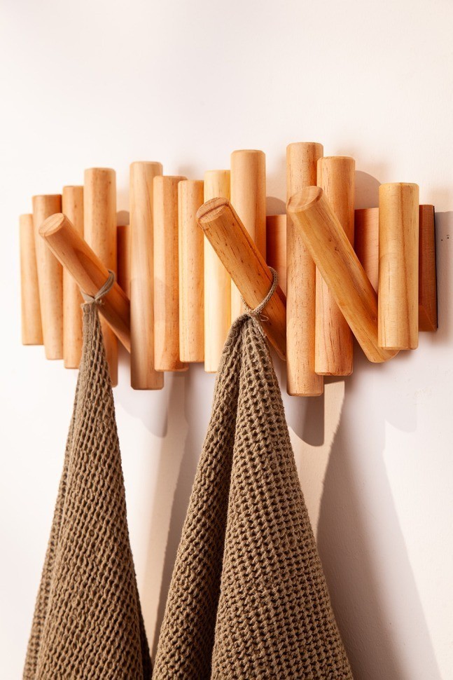 Полотенце для рук из умягченной вафли цвета хаки из коллекции essential, 50x90 см (79190)