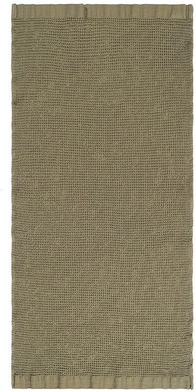Полотенце для рук из умягченной вафли цвета хаки из коллекции essential, 50x90 см (79190)