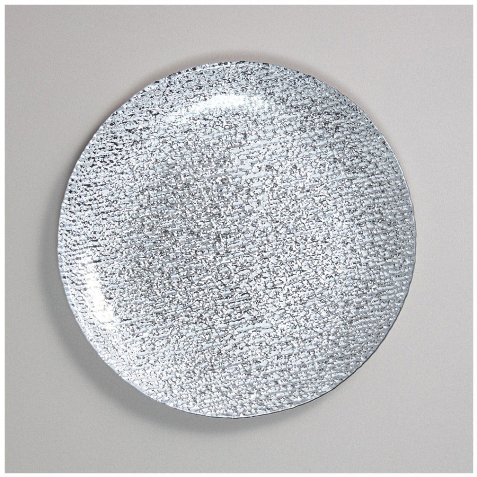 Тарелка закусочная "shine silver" 21 см мал уп.-4шт мин.партия Lefard (338-101)
