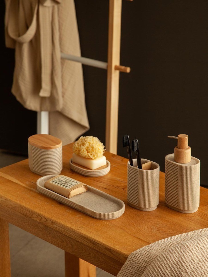 Подставка для ванных принадлежностей dune, песочная (78876)