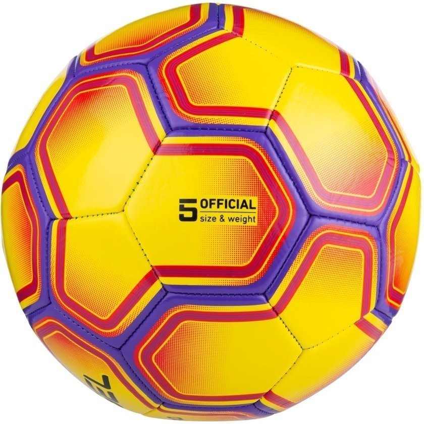 Мяч футбольный Intro №5, желтый/фиолетовый (785114)