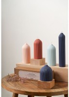 Свеча декоративная синего цвета из коллекции edge, 25,5 см (73484)