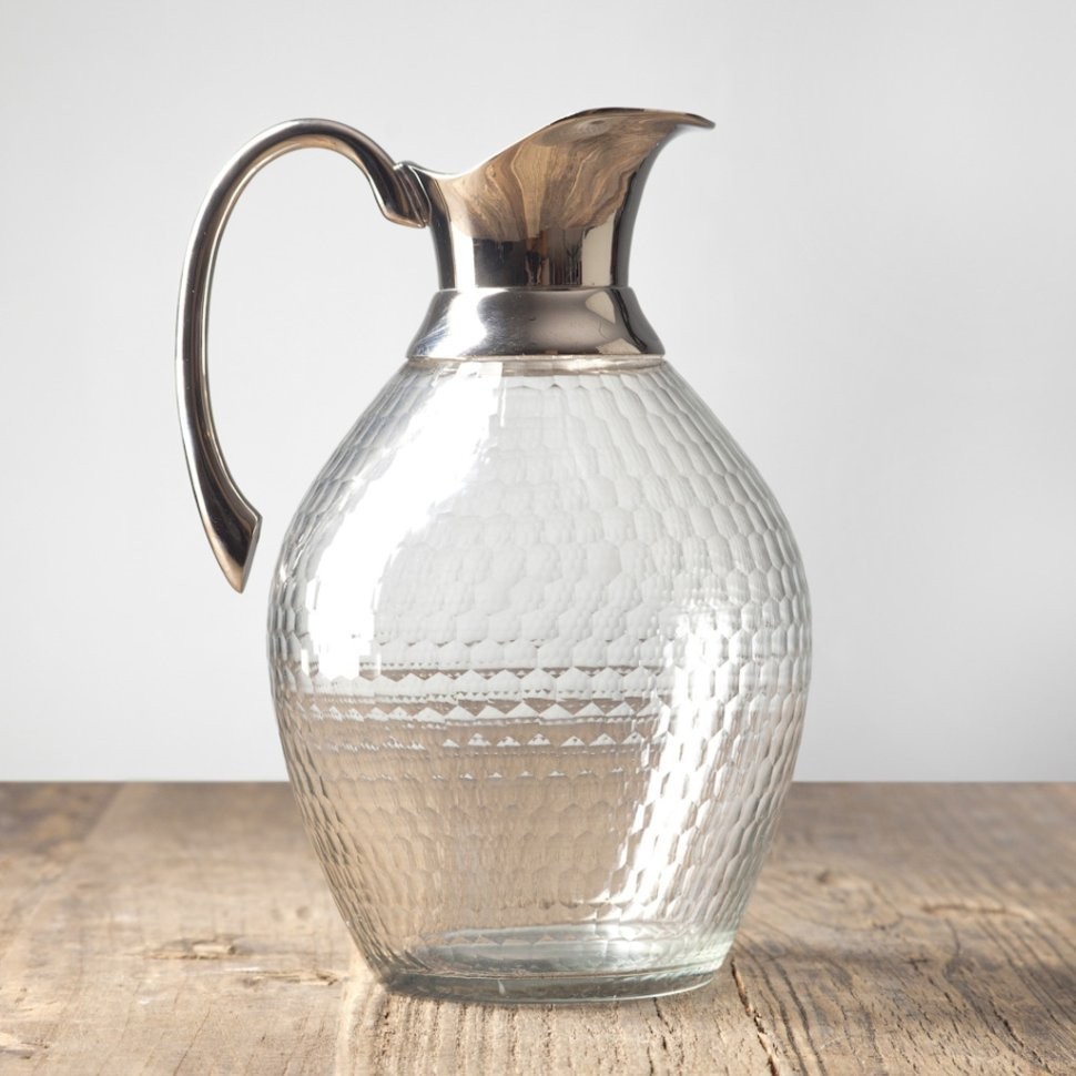 Кувшин RO-6244/HMN, металл, стекло, chrom, ROOMERS TABLEWARE