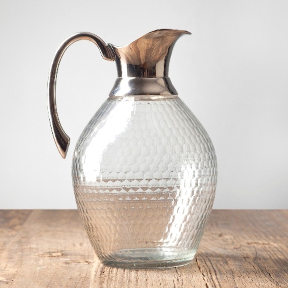 Кувшин RO-6244/HMN, металл, стекло, chrom, ROOMERS TABLEWARE