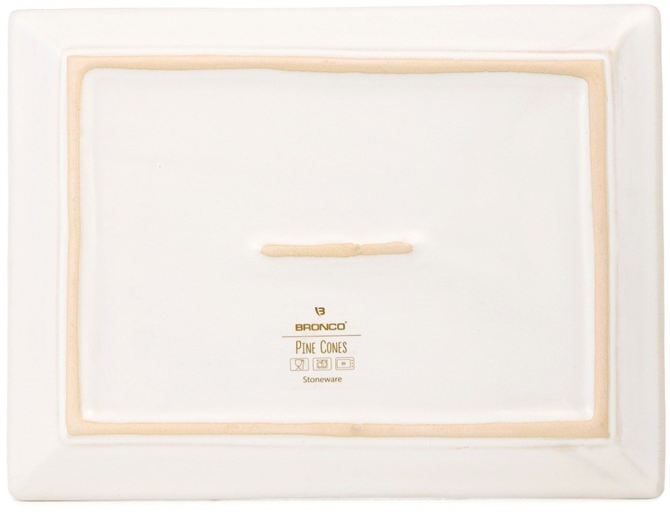 Блюдо сервировочное коллекция "pine cones", 26,3*19,8*2,4 см Bronco (230-514)
