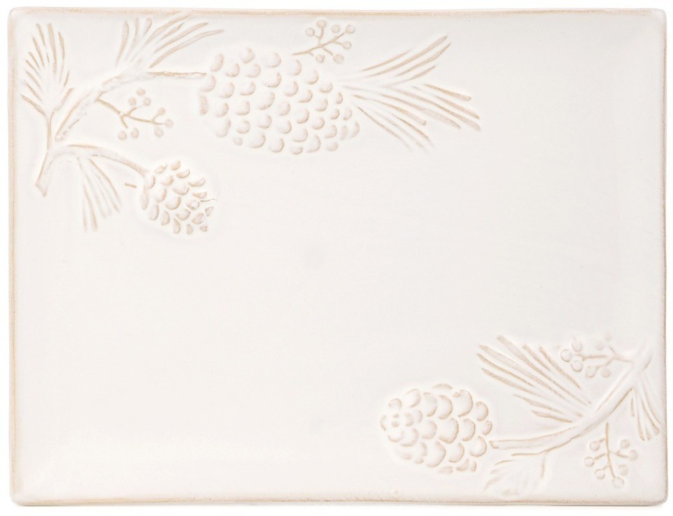 Блюдо сервировочное коллекция "pine cones", 26,3*19,8*2,4 см Bronco (230-514)