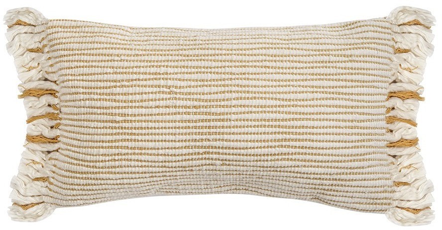 Чехол на подушку горчичного цвета clouds из коллекции ethnic, 35х60 см (76145)