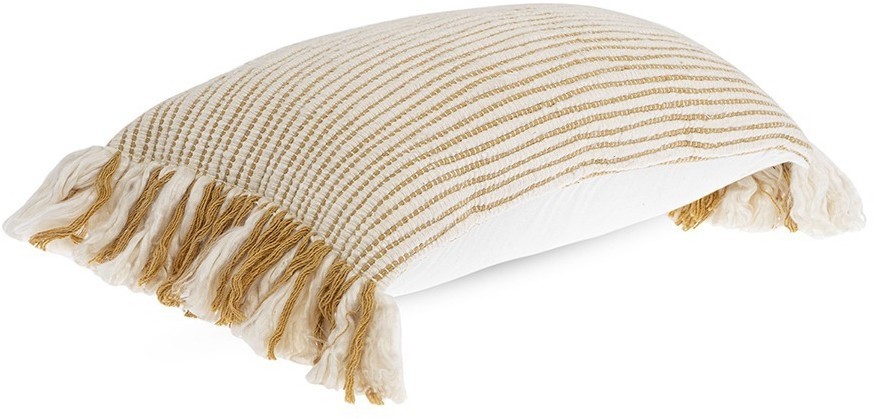 Чехол на подушку горчичного цвета clouds из коллекции ethnic, 35х60 см (76145)