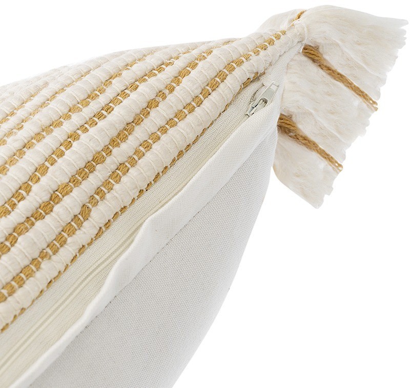 Чехол на подушку горчичного цвета clouds из коллекции ethnic, 35х60 см (76145)