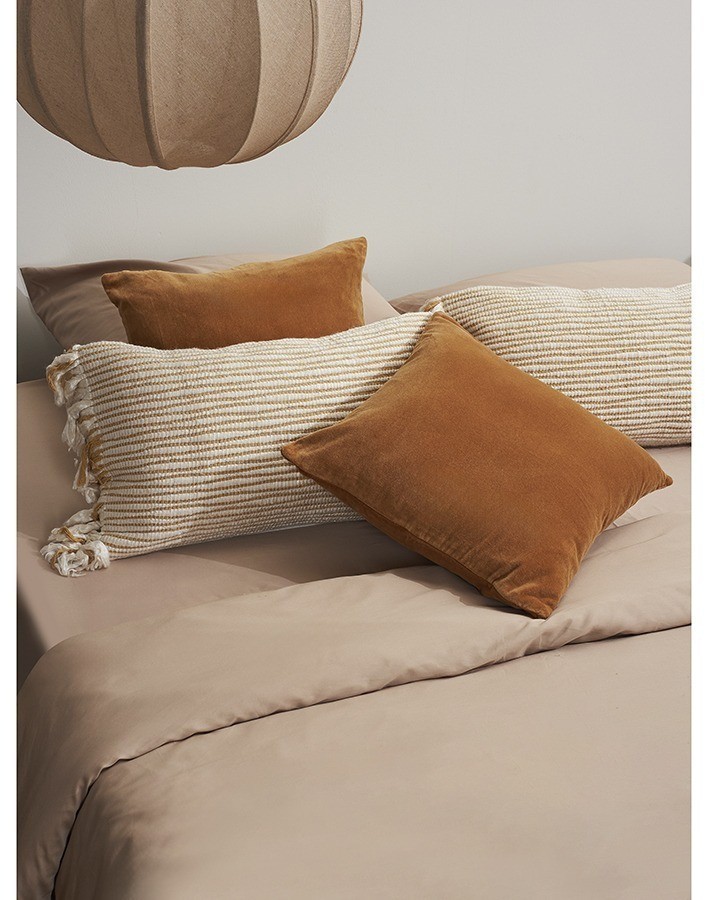 Чехол на подушку горчичного цвета clouds из коллекции ethnic, 35х60 см (76145)