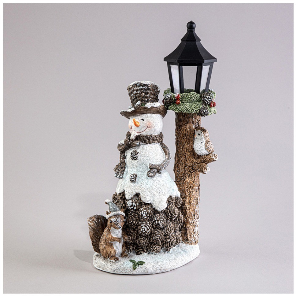 Статуэтка "снеговик" с led-подсветкой 17,5х11,5х30 см Lefard (121-114)