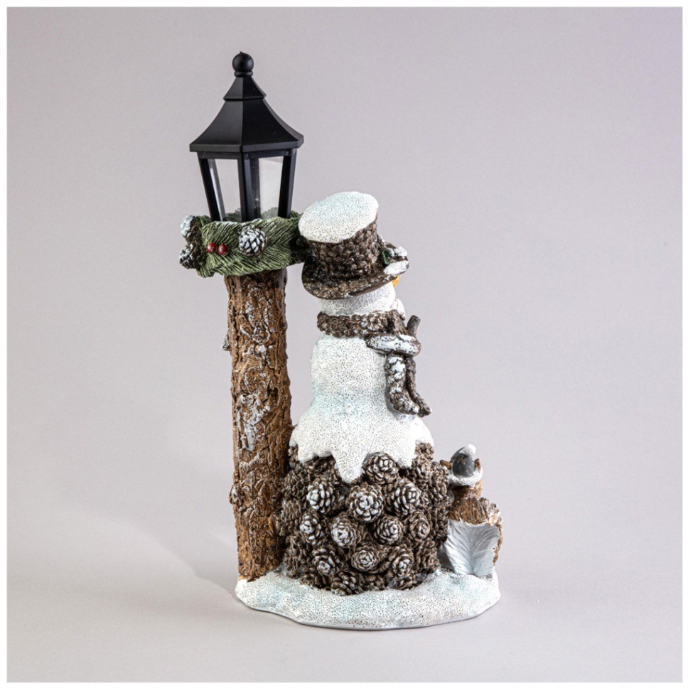 Статуэтка "снеговик" с led-подсветкой 17,5х11,5х30 см Lefard (121-114)