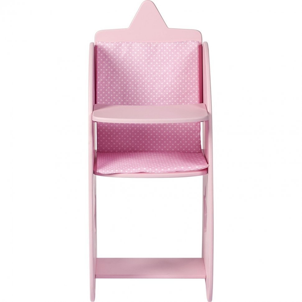 Стульчик для кормления кукол "Звездочка", цвет: розовый (PFD120-64)
