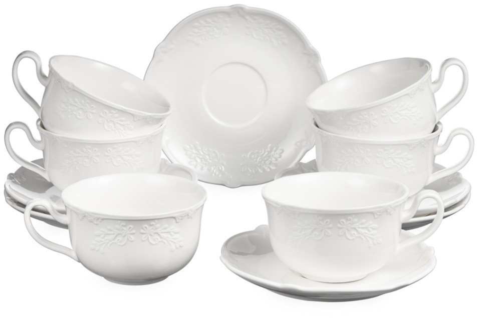 Чайный набор lefard "floral" на 6 пер. 12 пр. 350 мл (171-369)