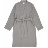 Халат из многослойного муслина серого цвета из коллекции essential, размер l (75393)