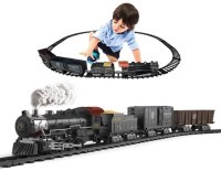 Детская железная дорога Fenfa с паром, свет, звук (1613D)