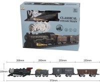 Детская железная дорога Fenfa с паром, свет, звук (1613D)