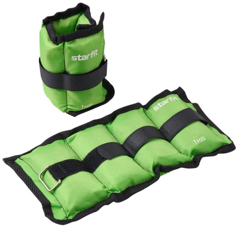 Утяжелители Starfit WT-401, 1 кг, зеленый (1121632)
