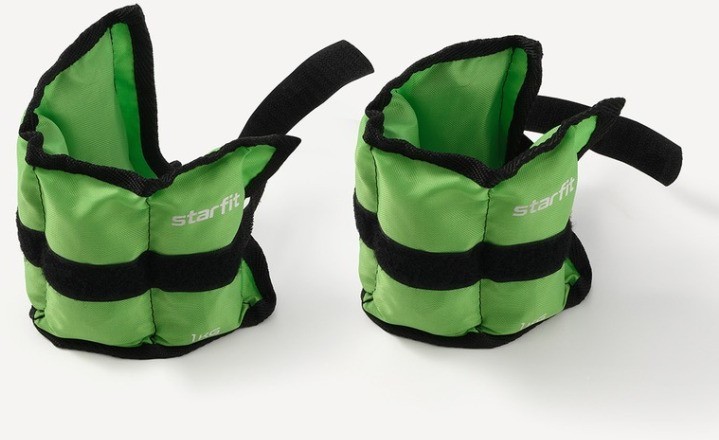 Утяжелители Starfit WT-401, 1 кг, зеленый (1121632)