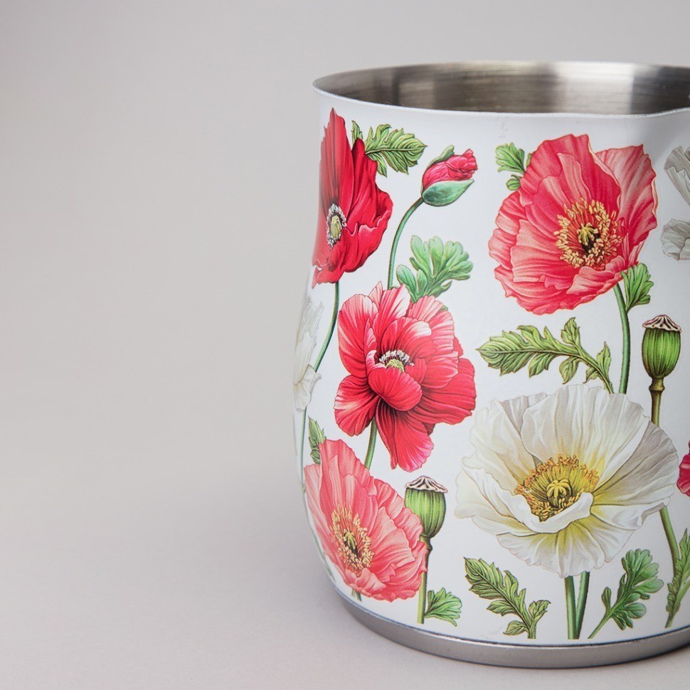 Турка agness "белые маки" 680 мл мал=12шт (916-439)