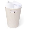 Корзина для мусора woodrow, 7,5 л, белая/дерево (41929)