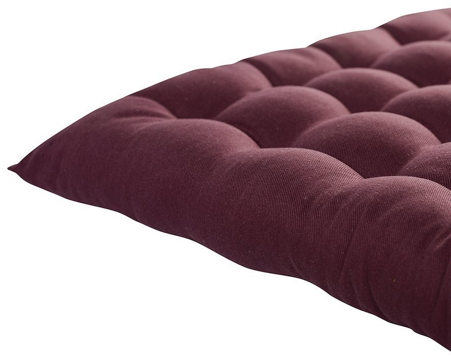 Подушка на стул бордового цвета из коллекции wild, 40х40 см (65668)