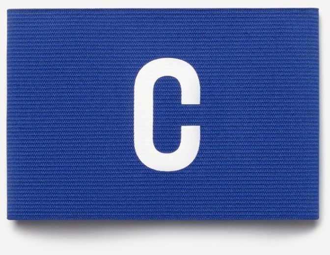 Повязка капитанская JOGEL DIVISION Armband, синий/белый (2117779)