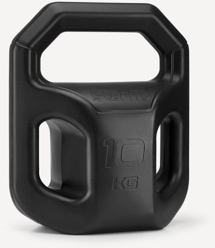 Гиря пластиковая STARFIT DB-505, 10 кг, черный (2113754)