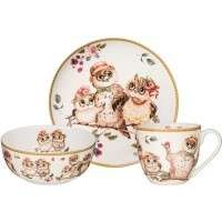 Набор посуды обеденный lefard &quot;owls party&quot; 3 пр. Lefard (415-2172)