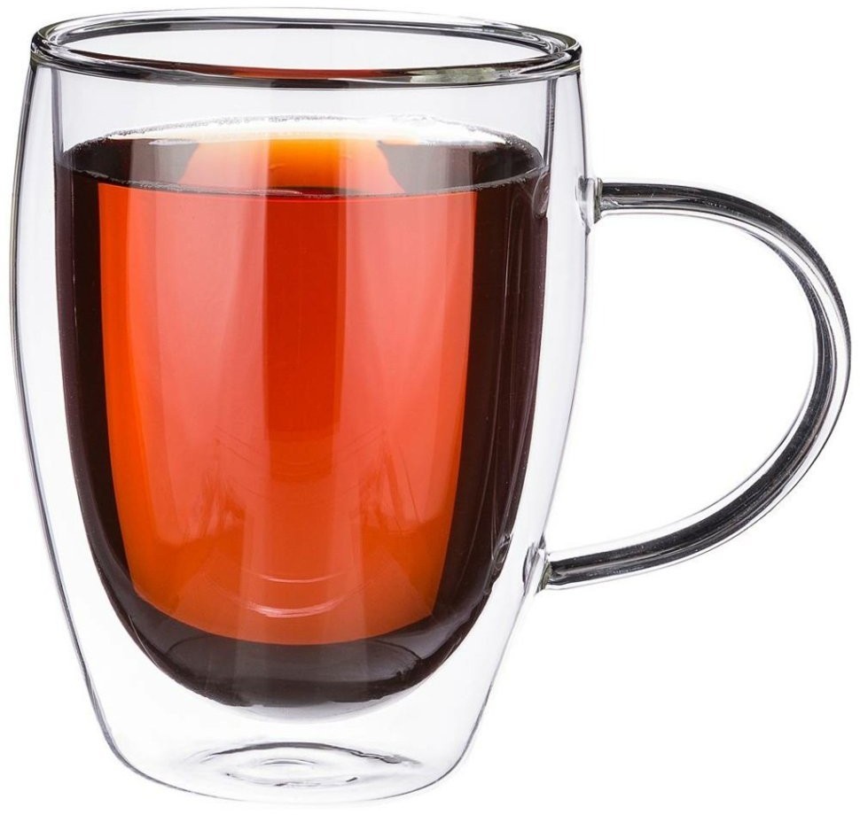 Кружка с двойными стенками "double-wall" 320 мл. диаметр=8 см. высота=11,5 см. Agness (250-133)