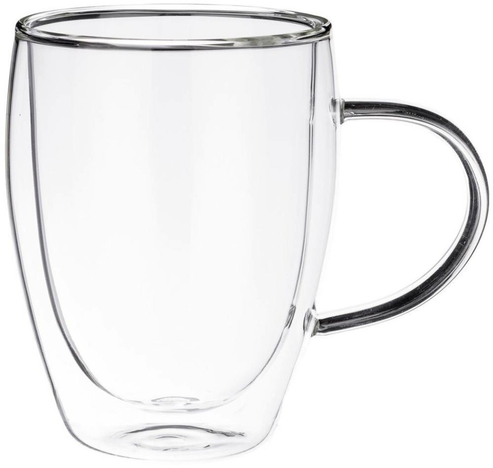 Кружка с двойными стенками "double-wall" 320 мл. диаметр=8 см. высота=11,5 см. Agness (250-133)