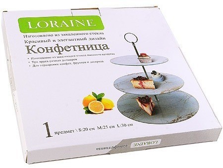 Конфетница 3-х ярусная LORAINE (31504)