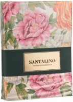 Кпб 1,5 сп &quot;пионы&quot; под 150*215 -1шт., пр (.зеленый) 180*220 -1шт., нав 70*70-2шт SANTALINO (984-713)