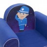Бескаркасное (мягкое) детское кресло серии "Экшен", Полицейский (PCR317-10)