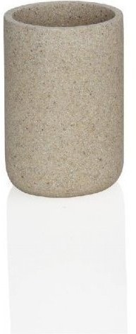 Andrea House Стакан для зубных щеток серый песок и хром BA64253