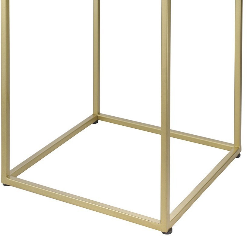 Набор из 2-х столиков mayen gold, белые/золотистые (76903)