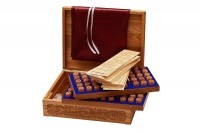 Настоящее &quot;Русское лото&quot; в резной шкатулке с боченками из мореного ясеня &quot;Кремль&quot; (29959)