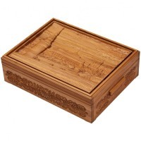 Настоящее &quot;Русское лото&quot; в резной шкатулке с боченками из мореного ясеня &quot;Кремль&quot; (29959)