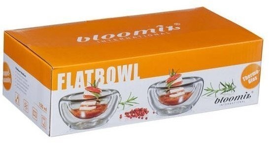 Bloomix Набор для порционной подачи закусок и десертов "Flatbowl Medium", 6шт X-013-150-set6