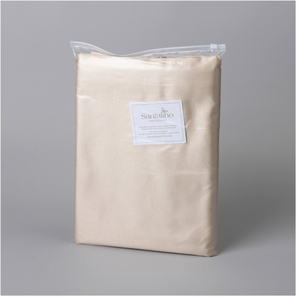 Скатерть сатин золото 140х140см евроуголок 100% полиэстер Lefard (850-908-1)