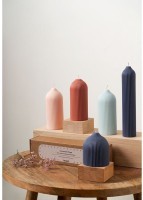 Свеча декоративная мятного цвета из коллекции edge, 25,5 см (73481)