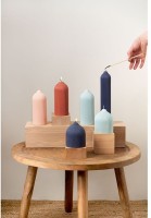 Свеча декоративная мятного цвета из коллекции edge, 25,5 см (73481)