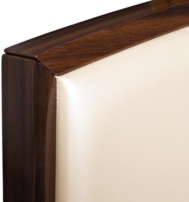 Кровать экокожа бежевая 183*203*148см (TT-00000711)