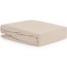 Простыня бежевого цвета из органического стираного хлопка из коллекции essential, 240х270 см (69390)