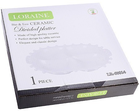 Менажница "Корона" 4 секции из фарфора LORAINE (60014)